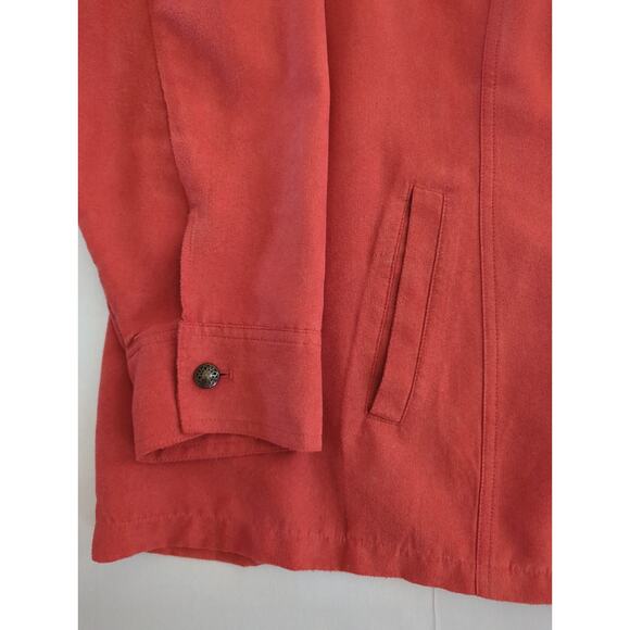 Croft & Barrow Rust Microsuede Long Sleeve Button Up Collared Shirt Women Sze 3X - Picture 2 of 9